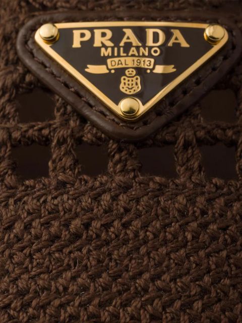 Prada crochet ballet flats - Brown