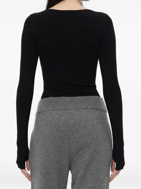 ENTIRE STUDIOS long-sleeve bodysuit - Black