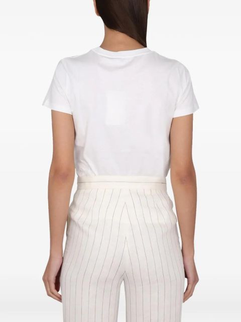 Max Mara logo-embroidery T-shirt - White