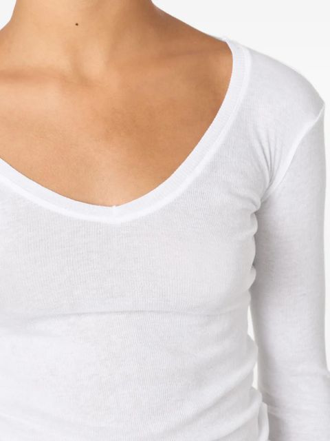 American Vintage Massachusetts scoop-neck T-shirt - White