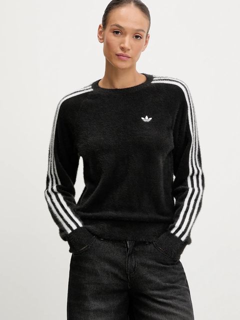 adidas Originals sweter Holiday Sweater damski kolor czarny lekki JX7813 - zdjęcie produktu nr 1