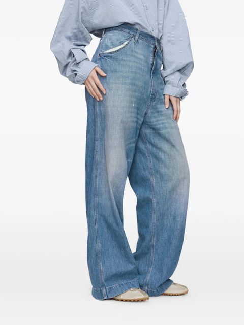 Maison Margiela wide-leg jeans - Blue