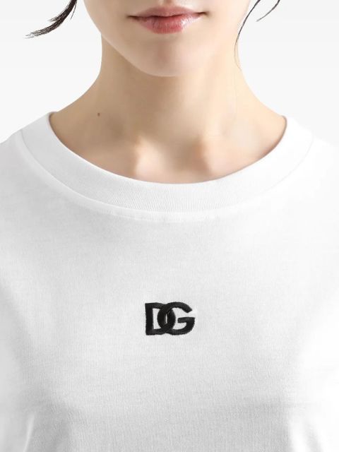 Dolce & Gabbana logo embroidered t-shirt - White - zdjęcie produktu nr 2