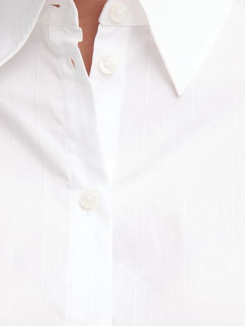 Calvin Klein Jeans koszula bawełniana damska kolor biały relaxed z kołnierzykiem klasycznym LV044D167G