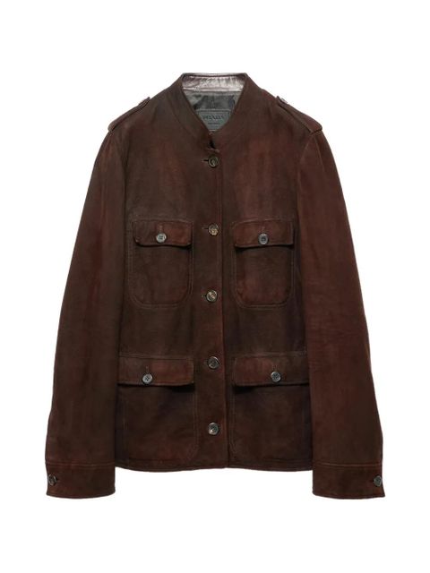 Prada suede jacket - Brown - zdjęcie produktu nr 1