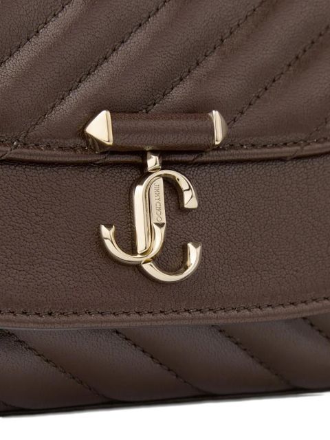 Jimmy Choo Curve S quilted crossbody bag - Brown