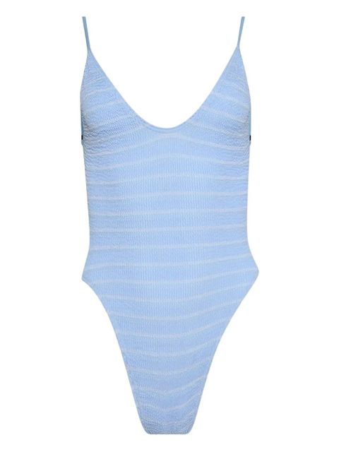 Bond-eye textured-stripe swimsuit - Blue - zdjęcie produktu nr 1