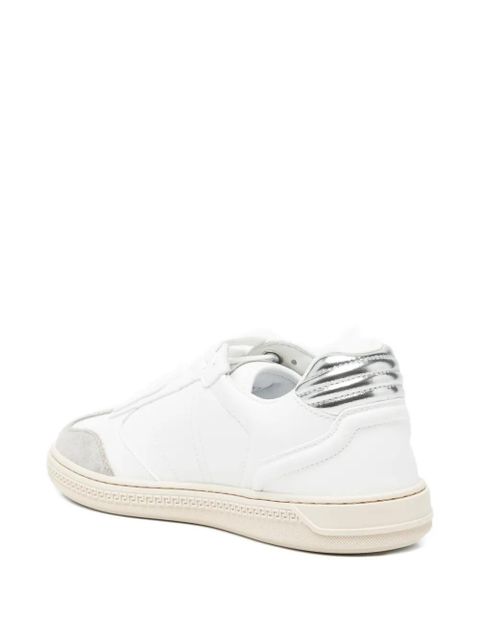 Versace logo-plaque sneakers - White