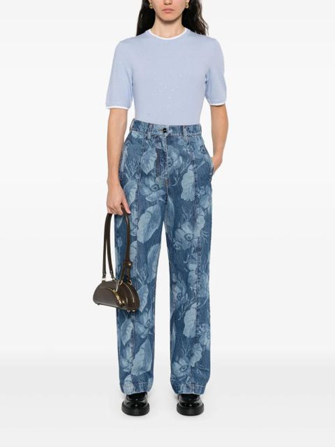 Maje rhinestone-embellished T-shirt - Blue - zdjęcie produktu nr 2