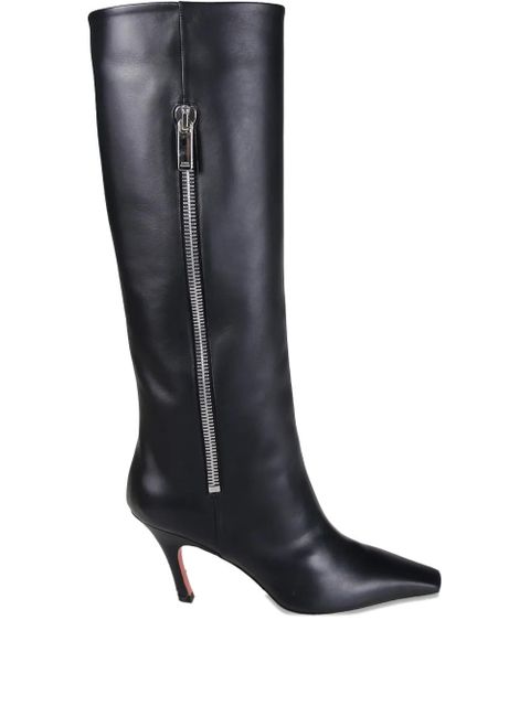 Amina Muaddi Mona zip boots - Black - zdjęcie produktu nr 1