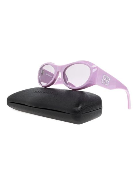 Balenciaga Eyewear oval-frame sunglasses - Purple - zdjęcie produktu nr 2