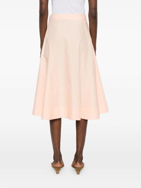 KHAITE Artin panelled midi skirt - Pink