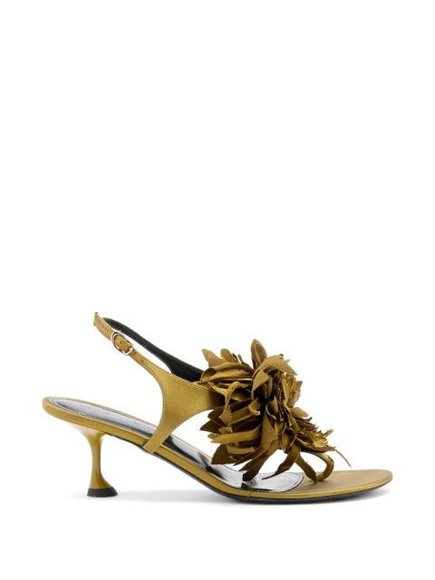 Proenza Schouler Tee floral-appliqué sandals - Green - zdjęcie produktu nr 1