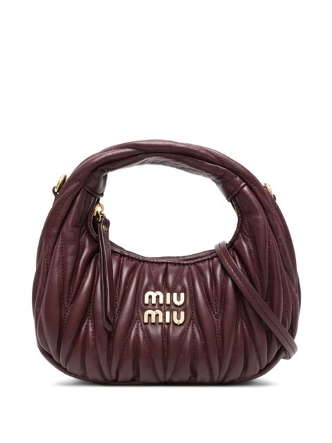 Miu Miu quilted-leather mini bag - Red - zdjęcie produktu nr 1