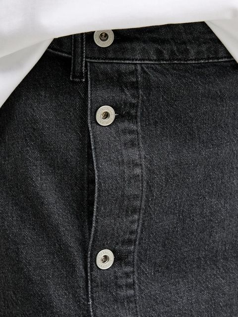 Karl Lagerfeld Jeans spódnica jeansowa kolor szary mini prosta A3W12010