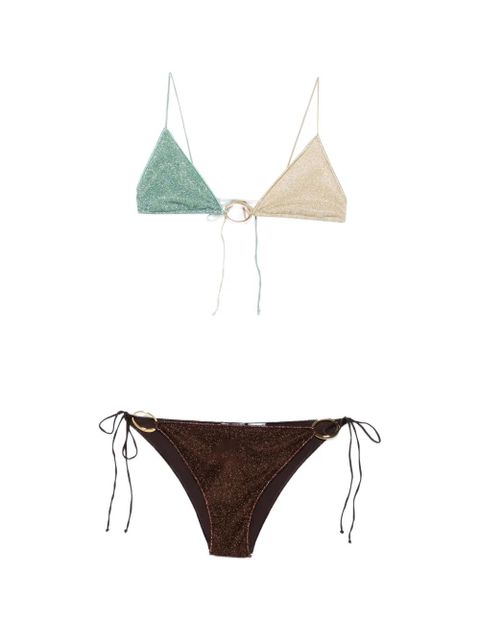 Oséree ring-detail bikini set - Brown - zdjęcie produktu nr 1