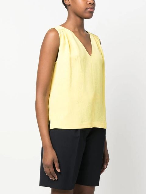 Marni jacquard ruched top - Yellow