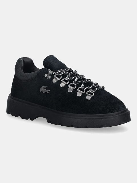 Lacoste sneakersy zamszowe Baseshot Winter Sneakers damskie kolor granatowy 50SFA0041 - zdjęcie produktu nr 1
