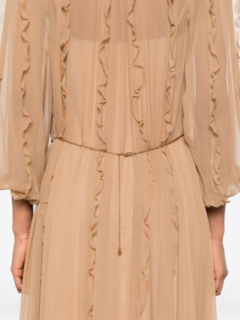 ZIMMERMANN Tranquillity Billow midi dress - Brown