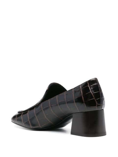 TOTEME 55mm block-heel pumps - Brown