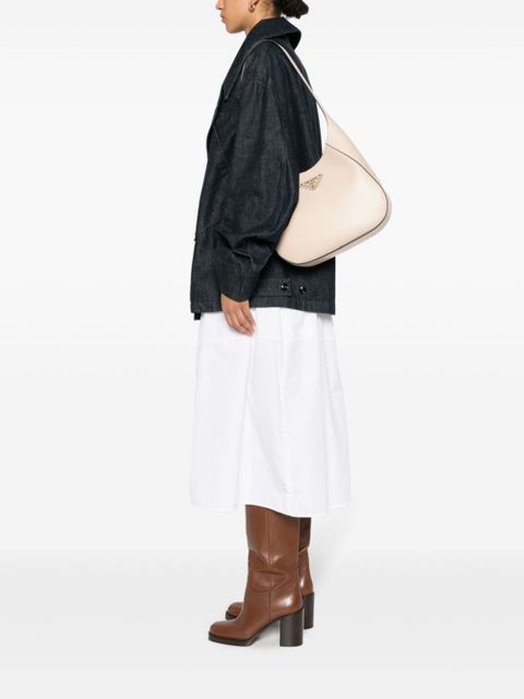 Prada triangle logo shoulder bag - Neutrals - zdjęcie produktu nr 2