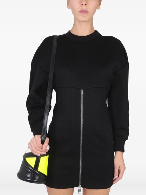 Alexander McQueen cocoon zip dress - Black