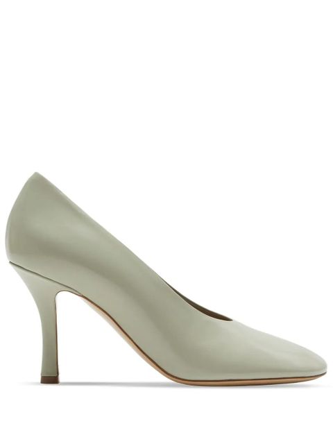 Burberry 85mm slip-on leather pumps - Neutrals - zdjęcie produktu nr 1