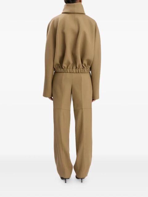 Victoria Beckham roll-neck bomber jacket - Neutrals
