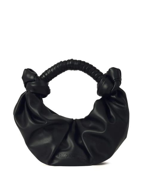 Simon Miller Lopsy ruched shoulder bag - Black - zdjęcie produktu nr 1