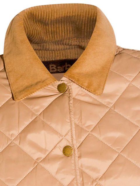 Barbour Deveron corduroy-collar quilted jacket - Neutrals