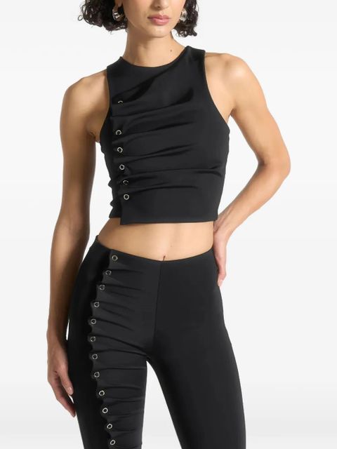Manière De Voir eyelet racer top - Black - zdjęcie produktu nr 1