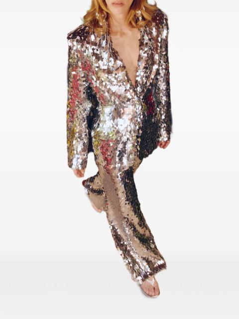Simon Miller Leon sequin-embellished blazer - Silver