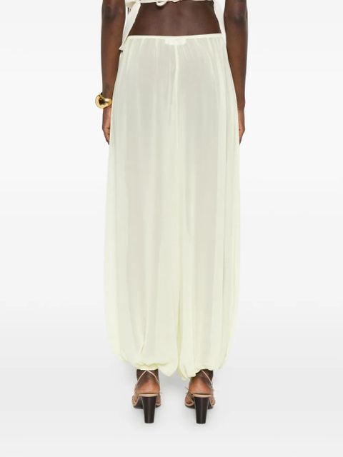 The Frankie Shop Mio sheer balloon pants - Yellow