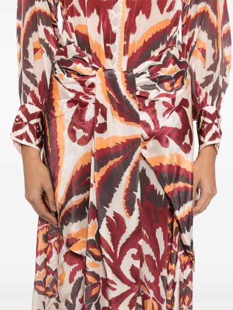 FARM Rio Toucans dress - Neutrals