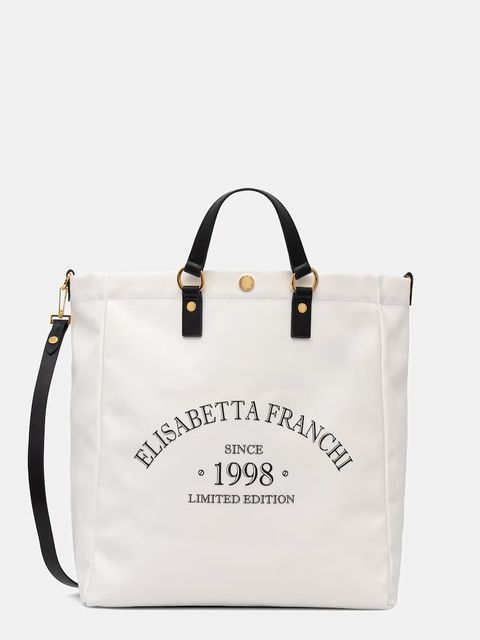 Elisabetta Franchi torebka shopper damska bawełniana - zdjęcie produktu nr 1