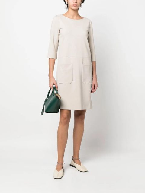 Max Mara patch-pocket shift dress - Neutrals - zdjęcie produktu nr 2
