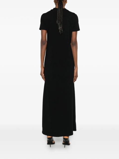 The Frankie Shop shor-sleeves midi dress - Black