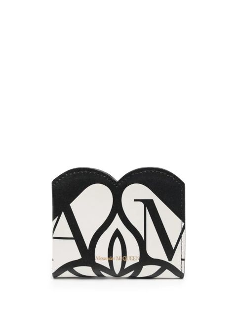 Alexander McQueen Seal logo-print bi-fold wallet - Neutrals