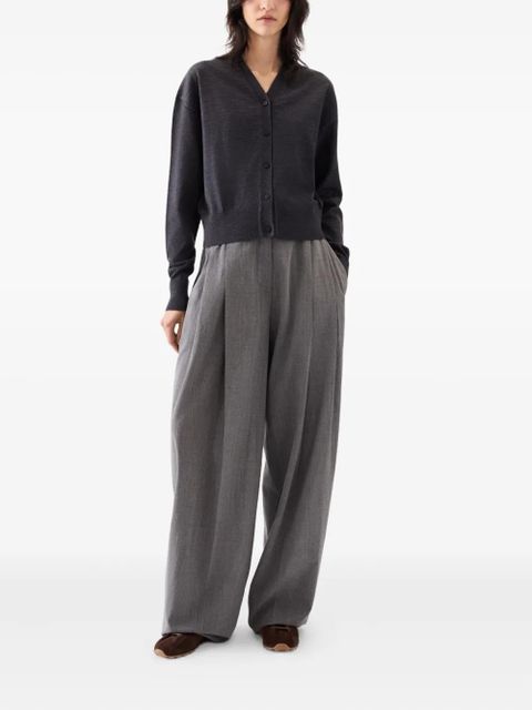 Jacquemus V-neck wool cardigan - Grey