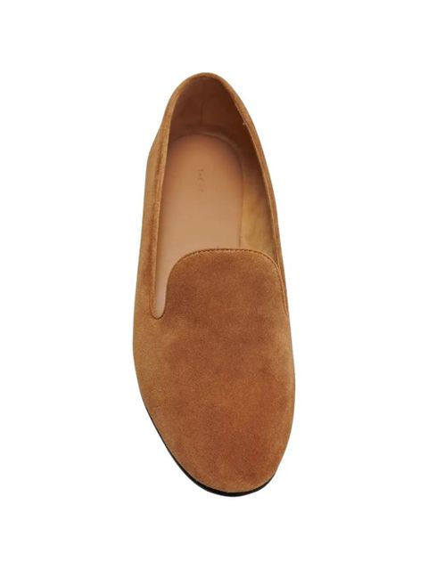 The Row almond-toe slip-on loafers - Brown