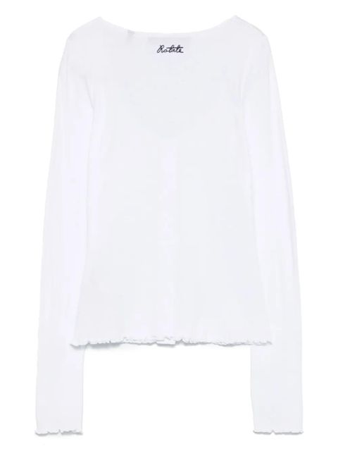 ROTATE BIRGER CHRISTENSEN button-up long-sleeve top - White - zdjęcie produktu nr 2