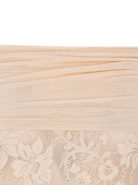 ZIMMERMANN drape lace bodysuit - Neutrals