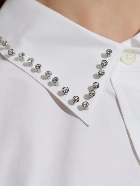 Alexander Wang stud crop shirt - White