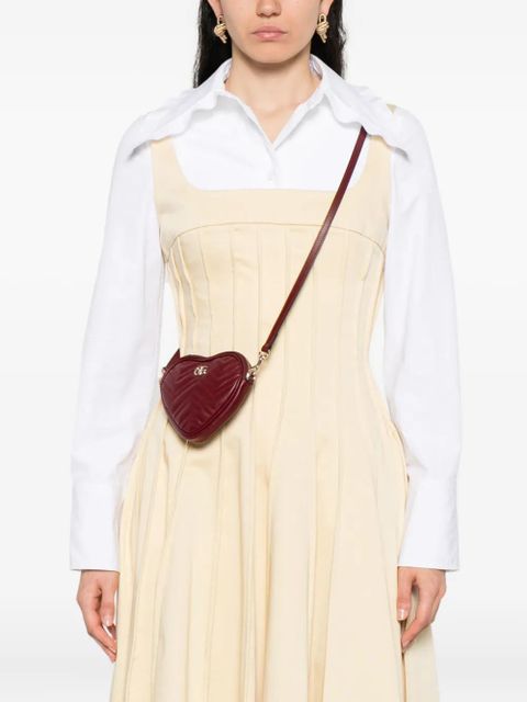 Gucci mini GG Marmont heart-shaped tote bag - Red - zdjęcie produktu nr 2