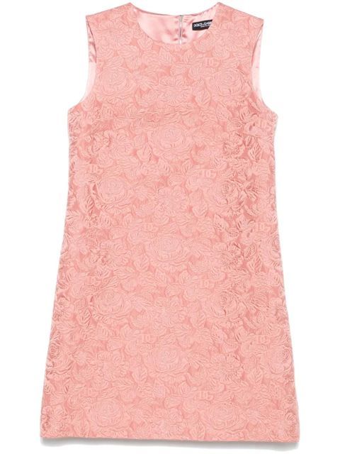 Dolce & Gabbana DNA floral-jacquard mini dress - Pink - zdjęcie produktu nr 1