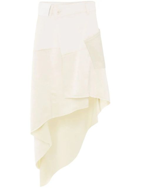 JW Anderson asymmetric midi skirt - White