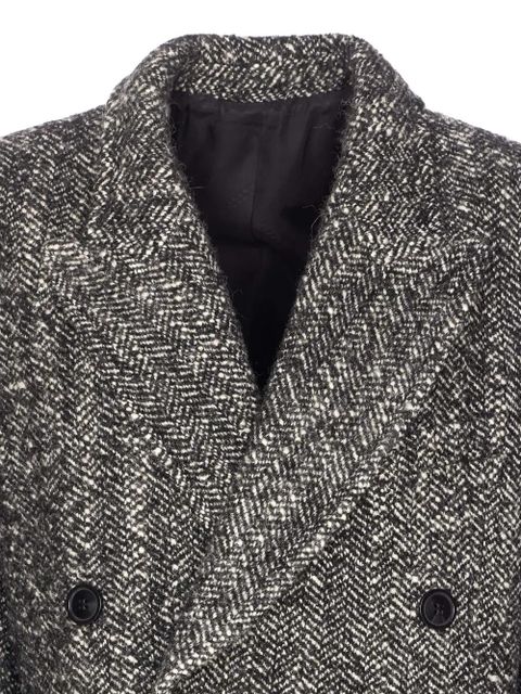 ISABEL MARANT herringbone double-breasted coat - Grey