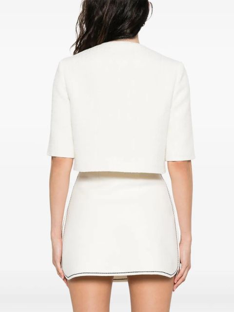 Maje cropped jacket - White