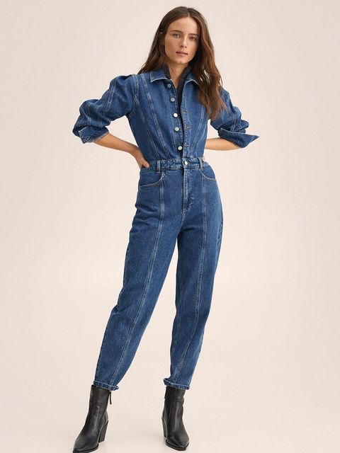 Mango kombinezon jeansowy Scarlet