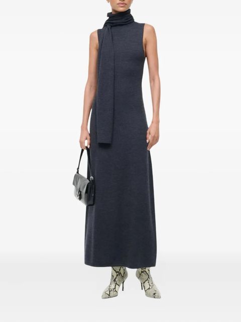 STAUD turtleneck midi dress - Grey